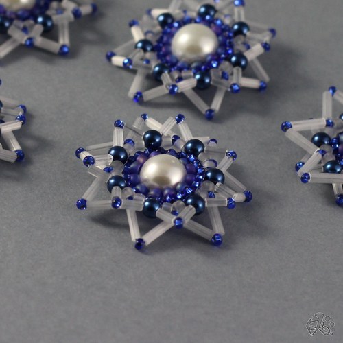 Vánoční ozdoby modro-bílé — foto 1