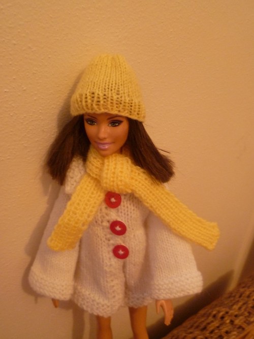 Čepice a šála pro barbie — foto 1