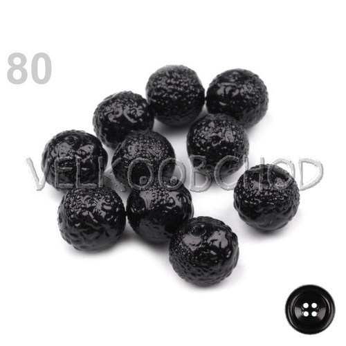 Voskovky zvrásněné pr.8mm (30ks) – černá — foto 1