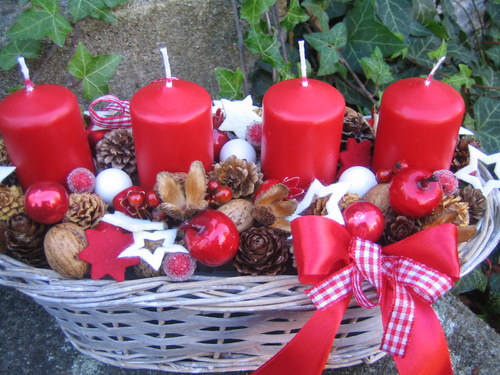 Adventní košík přírodní — foto 1