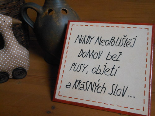 Cedulka na dveře z bytu :) — foto 1