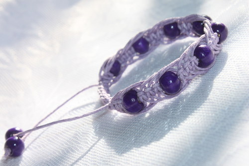Náramek makramé/shamballa — foto 1