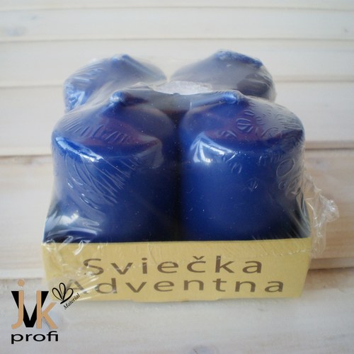 Adventní svíčky - modré — foto 1