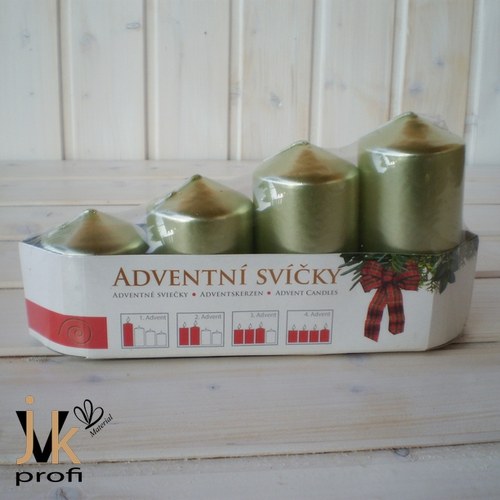 Adventní svíčky postupné - sv. zelené — foto 1