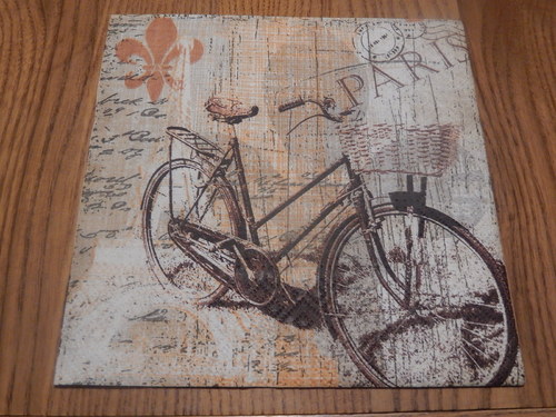 Ubrousek na decoupage - kolo Paris