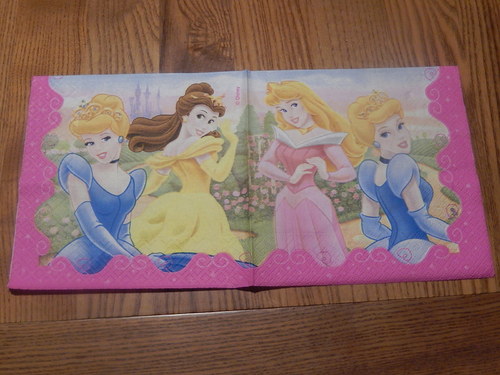 Ubrousek na decoupage - princezny nové