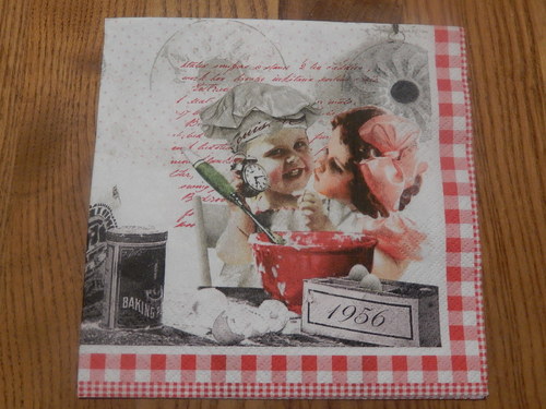 Ubrousek na decoupage - kuchtíci