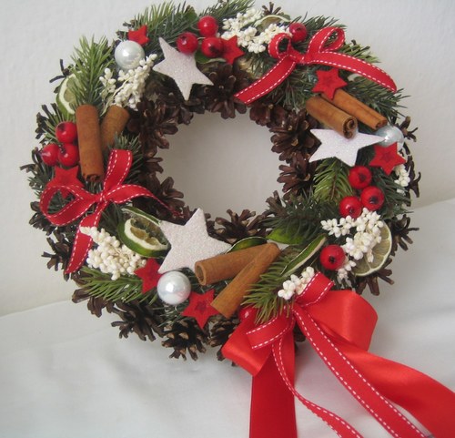 Adventní věnec na dveře 5 — foto 1