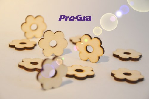 Retrokvítky - 3,5 cm - sada 10 ks