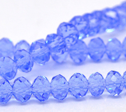 Ohňovky rondelky/ 6x4,6mm/ sv.modré/ 100ks