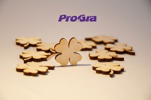 Čtyřlístky - 3,5 cm - sada 10 ks