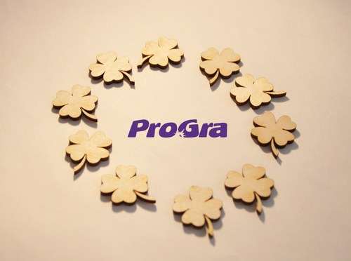 Čtyřlístky - 2,5 cm - sada 10 ks