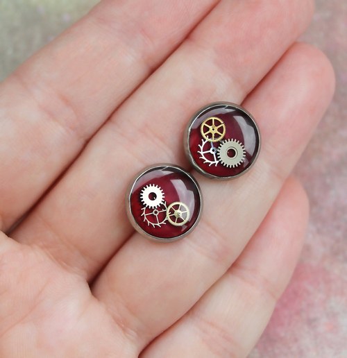 Burgundy circles — foto 1