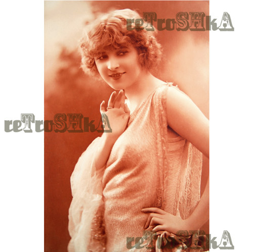 Dívka z Paříže - vintage fotografie