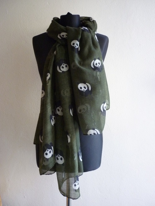 Medvídkovská Šála - khaki — foto 1