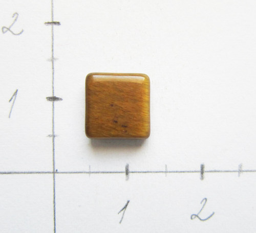 Tygří oko kabošon, 7x7x2 — foto 1