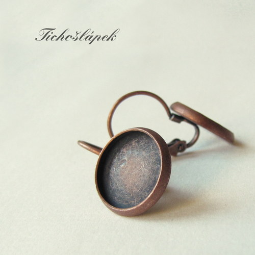Náušnice - staroměď (LNK0042) — foto 1