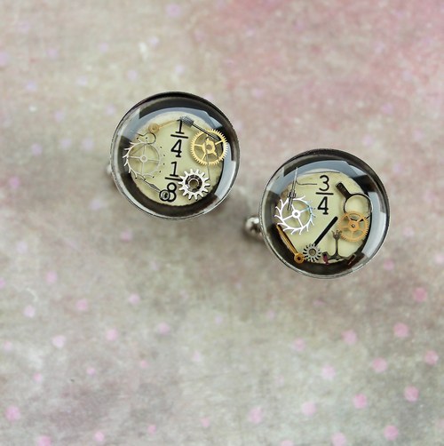 Old typewriter cufflinks — foto 1