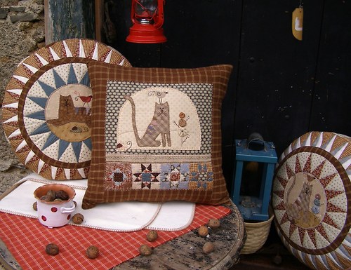 Kocourkov - polštář - quilt — foto 1