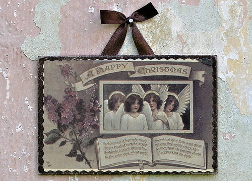 Vintage obrázek vánoční přání