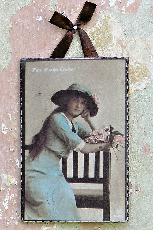 Vintage obrázek slečna Gladys — foto 1
