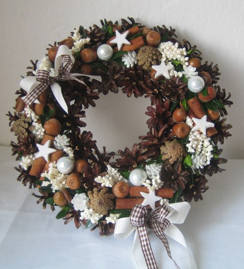 Adventní věnec na dveře 6 — foto 1