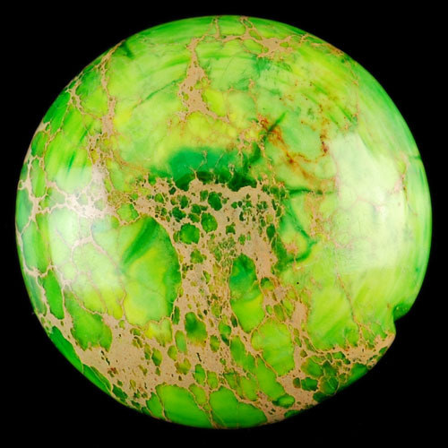 Variscit - kabošon (30 x 30 x 7 mm) — foto 1