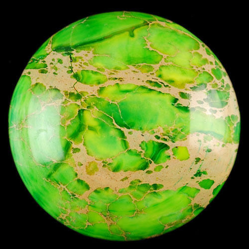Variscit - kabošon (30 x 30 x 7 mm) — foto 1