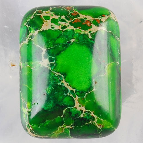 Variscit - kabošon (19 x 15 x 6 mm) — foto 1