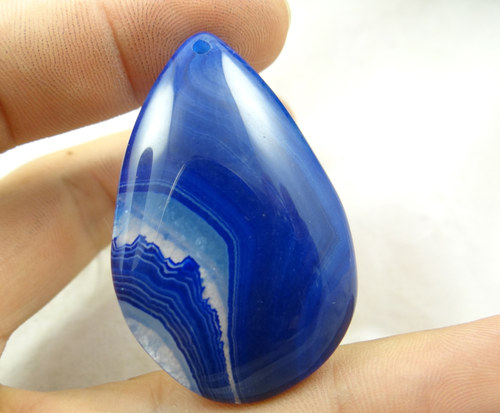 Achát - přívěsek (49 x 32 mm) — foto 1