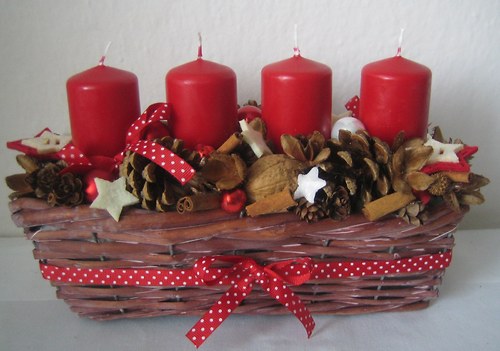 Adventní košík s hvězdičkami — foto 1