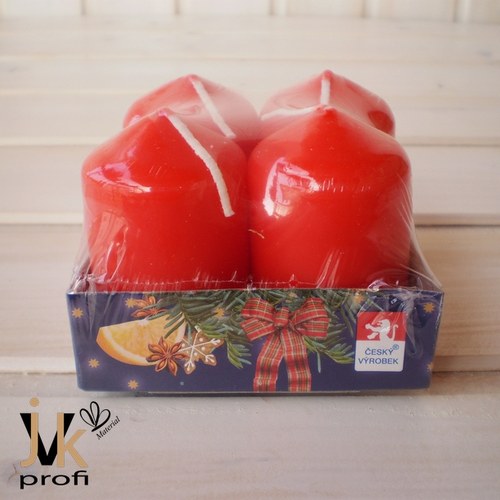 Adventní svíčky - červené — foto 1