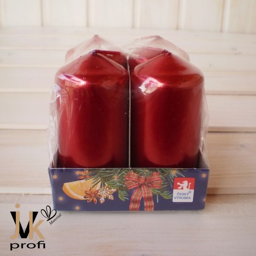 Adventní svíčky - červené — foto 1