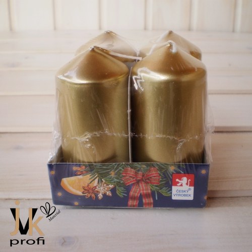 Adventní svíčky - zlaté — foto 1