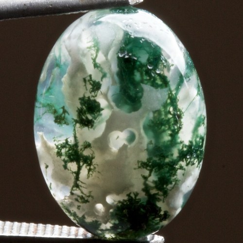 Achát- kabošon, 10x14 mm — foto 1