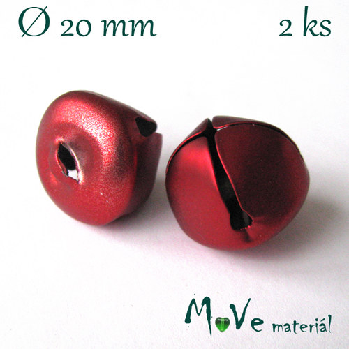 Rolničky červené 20mm, 2ks — foto 1