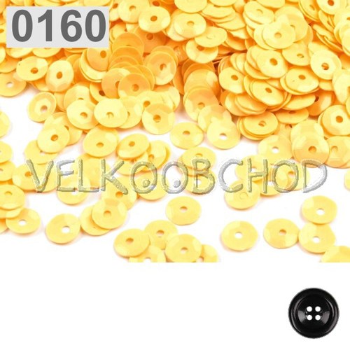Flitry lomené pr.6 mm (10g) - žlutá neapolská