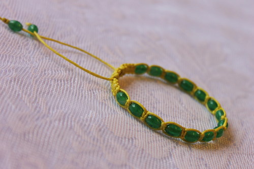Náramek macramé/shamballa — foto 1