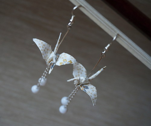 Letící origami jeřábi — foto 1