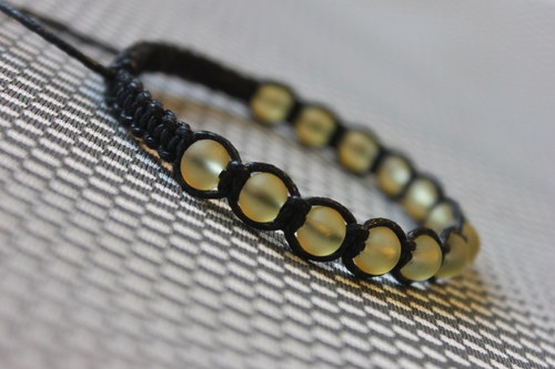 Náramek makramé/shamballa — foto 1