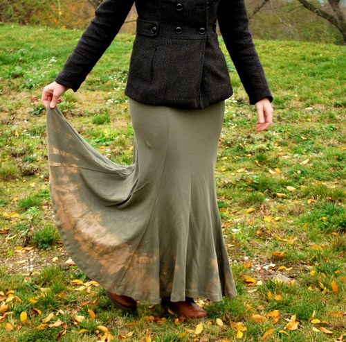 Teplá khaki s batikou - XXL — foto 1