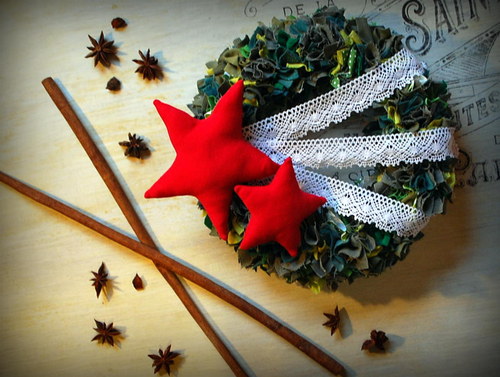 Věnec Green Bow Stars — foto 1