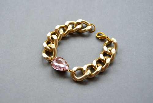 Náramek GOLD + pink — foto 1