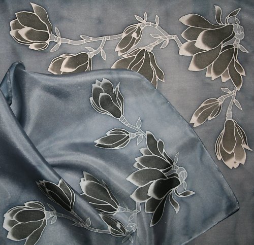 Šála - Černé magnolie — foto 1