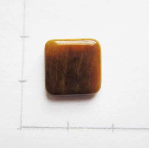 Tygří oko kabošon, 12x12x2 — foto 1
