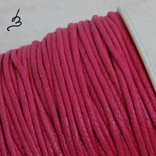 Bavlněná šňůrka 1,5 mm růžová sytá
