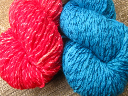 100% merino "Červená modrá" — foto 1