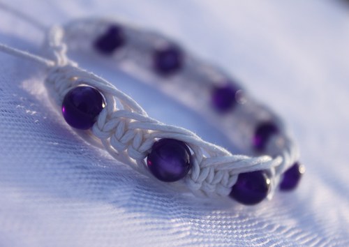 Náramek macramé/shamballa — foto 1