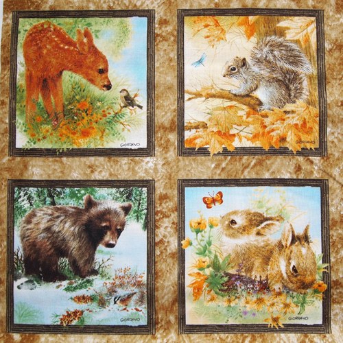 4 roční období v lese - panel — foto 1