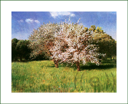 Kvetoucí stromy (1) (látkový panel) — foto 1